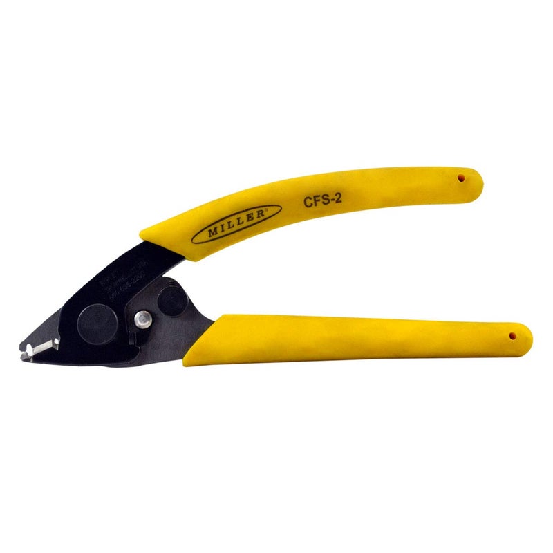 Miller CFS-2 Series Dual Hole Fiber Optic Stripper, Wire Stripper Tool for Working Technicians, Electricians, and Installers, Safe Cable Tool, Easily Portable Wire Stripper, 4.2 Ounces - Image 1